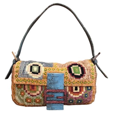 fendi beaded baguette vintage|vintage fendi bags authentic.